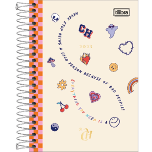 Agenda Espiral Diária Capricho M5 2023 - Tilibra