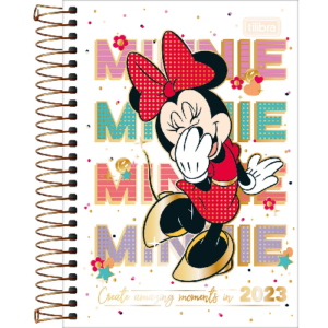 Agenda Espiral Diária Minnie M5 2023 - Tilibra