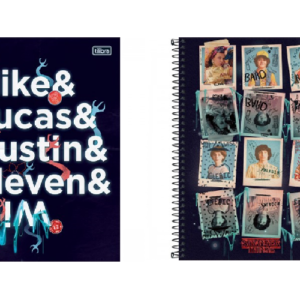 Caderno Universitário 1 Matéria Stranger Things Tilibra - Kit 2 Un.
