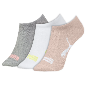 Meia Sapatilha Esportiva Feminina 4755 Puma - Kit 3 Pares