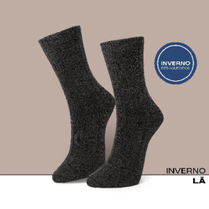 Meia Cano Médio Feminina Inverno Pés Aquecidos 7544 - Selene