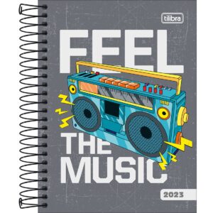 Agenda Espiral Diária Pepper Masculina M4 2023 - Tilibra
