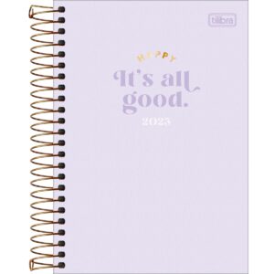 Agenda Espiral Diária Happy M6 2023 - Tilibra