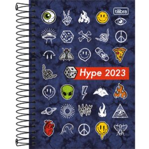 Agenda Espiral Diária Hype M6 2023 - Tilibra