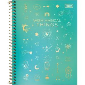 Caderno Espiral Colegial 1 Materia Doodles 80fls - Tilibra