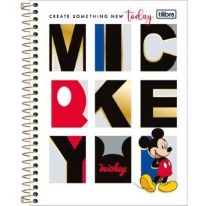 Caderno Espiral Colegial 10 Materias Mickey - Tilibra