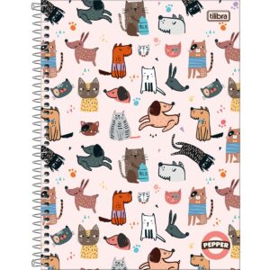 Caderno Universitário 1 Matéria Pepper Feminino - Tilibra