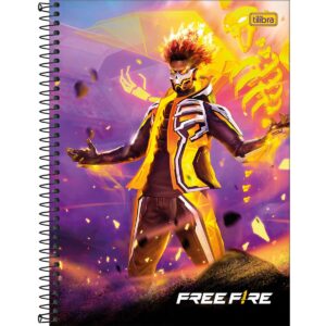 Caderno Universitário 10 Matérias Free Fire - Tilibra