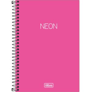 Caderno Espiral 1/4 Neon Pink 80fls - Tilibra