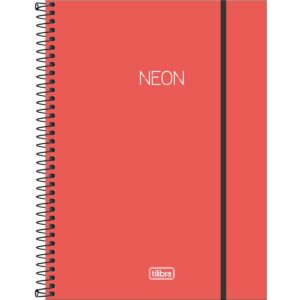 Caderno Universitário Espiral 1 Materia Neon Laranja - Tilibra