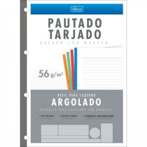 BLOCO DE FICHARIO UNIVERSITARIO TARJADO 96FLS - TILIBRA