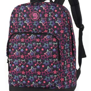 Mochila De Costas Juvenil Up4You Preto Estrela - Luxcel